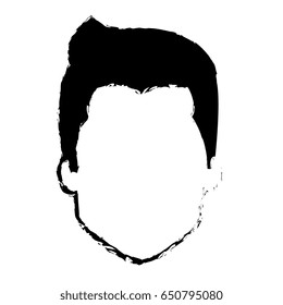 young man head avatar character