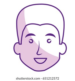young man head avatar character