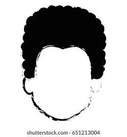 young man head avatar character