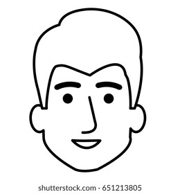 young man head avatar character
