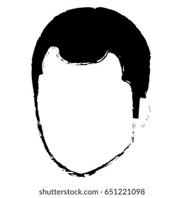 young man head avatar character