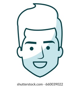 young man head avatar character