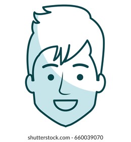 young man head avatar character
