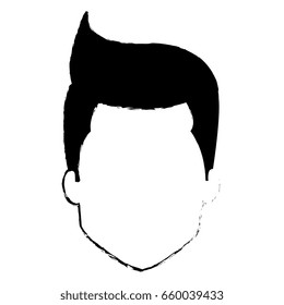 young man head avatar character