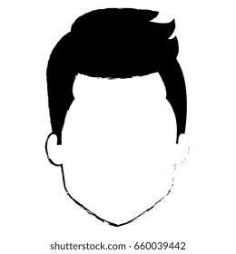 young man head avatar character