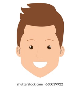 young man head avatar character