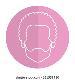 young man head avatar character