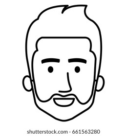 young man head avatar character