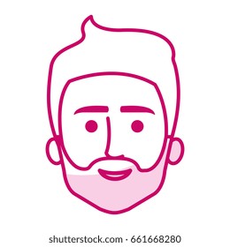 young man head avatar character