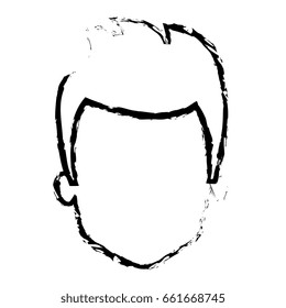 young man head avatar character