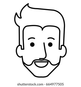 young man head avatar character