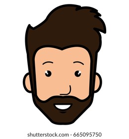 young man head avatar character