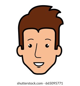 young man head avatar character