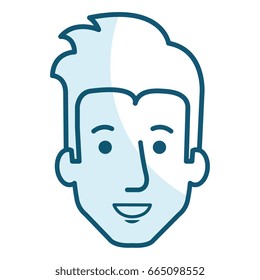 young man head avatar character
