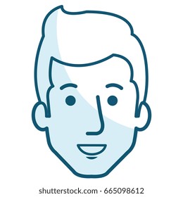 young man head avatar character