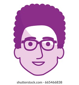 young man head avatar character