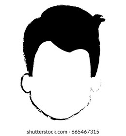 young man head avatar character