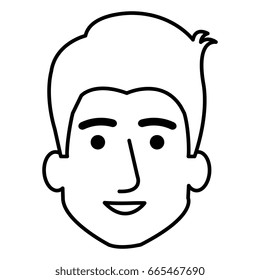 young man head avatar character