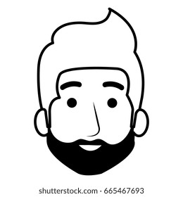 young man head avatar character