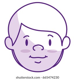 young man head avatar character