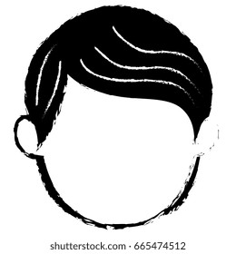 young man head avatar character