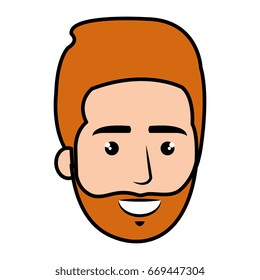 young man head avatar character