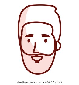 young man head avatar character