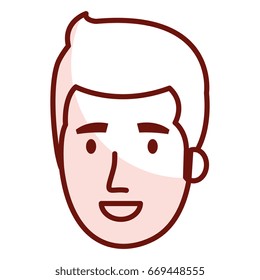 young man head avatar character