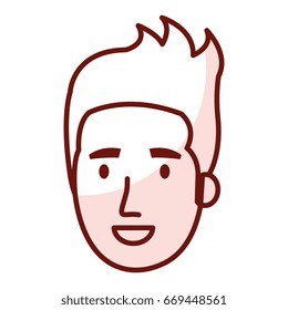 young man head avatar character
