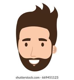 young man head avatar character