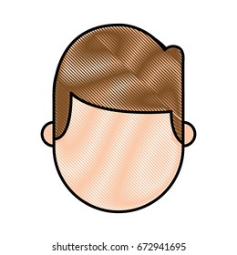 young man head avatar character