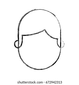 young man head avatar character