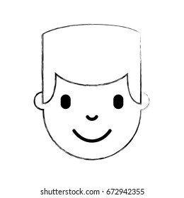 young man head avatar character