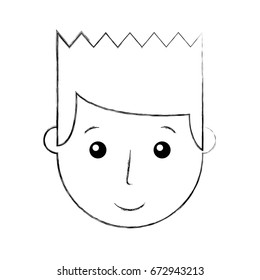 young man head avatar character