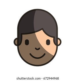 young man head avatar character
