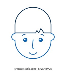 young man head avatar character