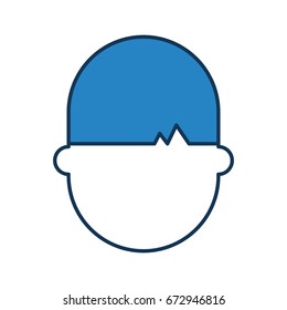 young man head avatar character