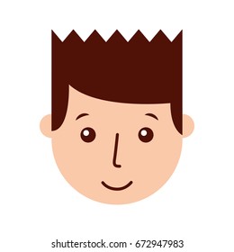 young man head avatar character