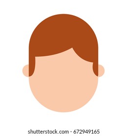 young man head avatar character