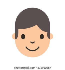 young man head avatar character