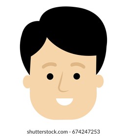 young man head avatar character