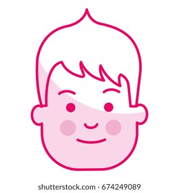 young man head avatar character