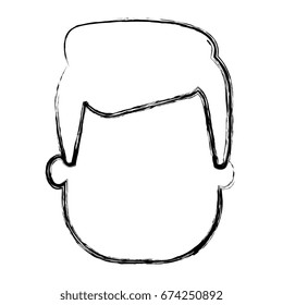 young man head avatar character