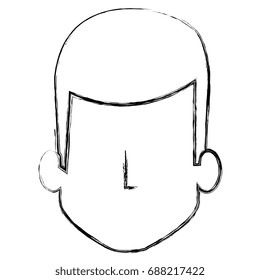 young man head avatar character