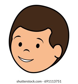 young man head avatar character