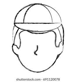 young man head avatar character