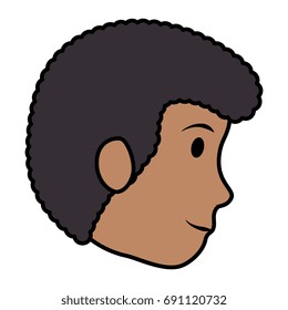 young man head avatar character