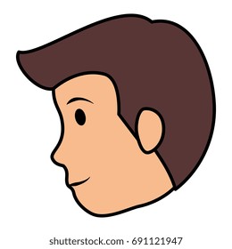 young man head avatar character