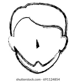 young man head avatar character