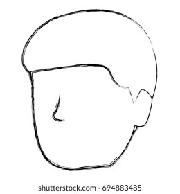 young man head avatar character